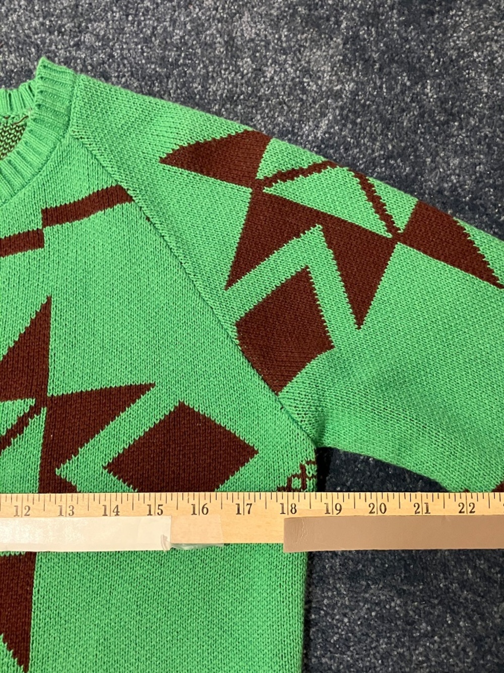 L.A. Hearts Geometric Knit Zip Cardigan Sweater (Large) - Picture 6 of 10
